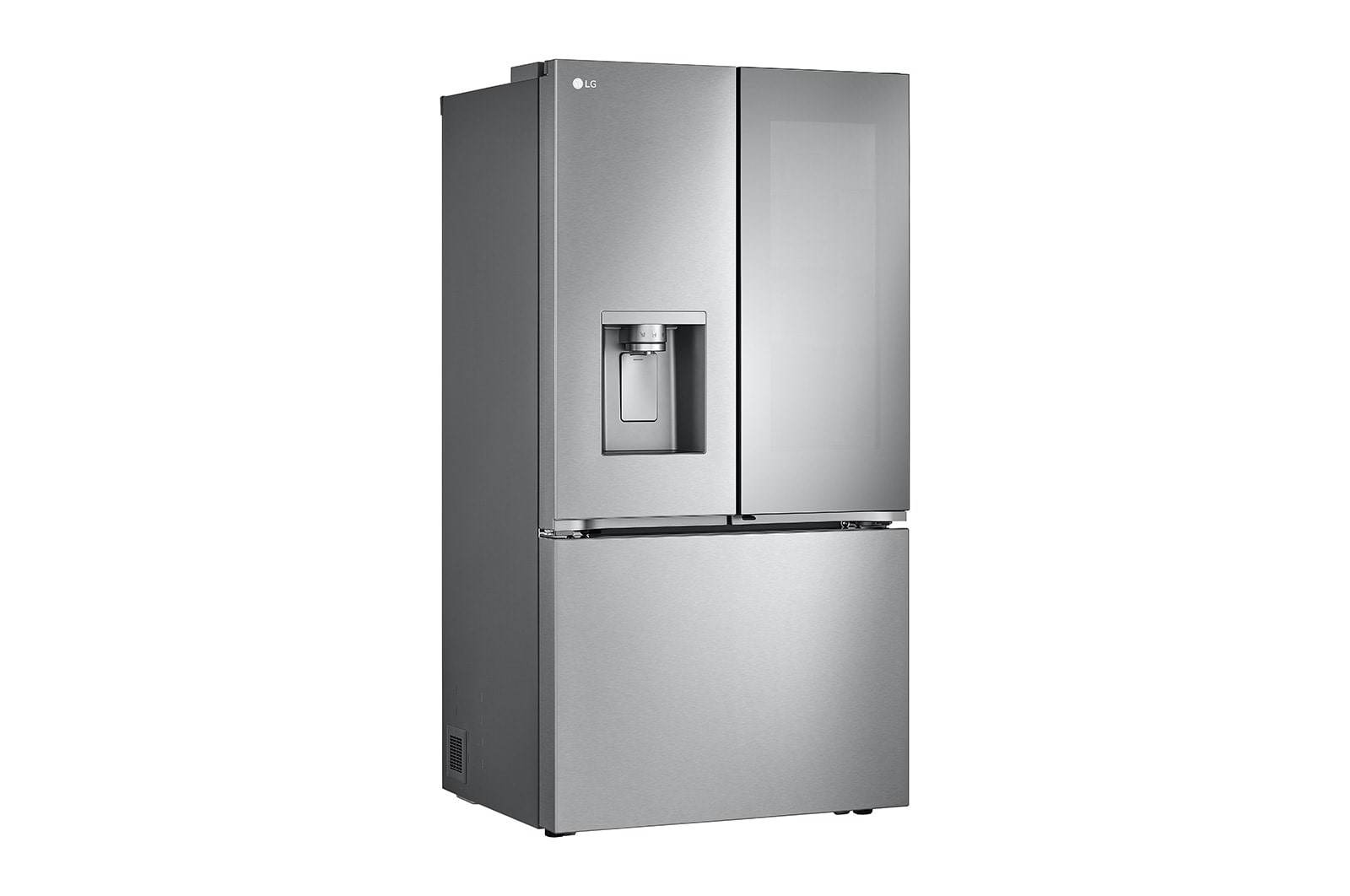 LG 26 cu. ft. Smart Mirror InstaView? Counter-Depth MAX? French Door Refrigerator with Four Types of Craft Ice?, LRYKC2606S