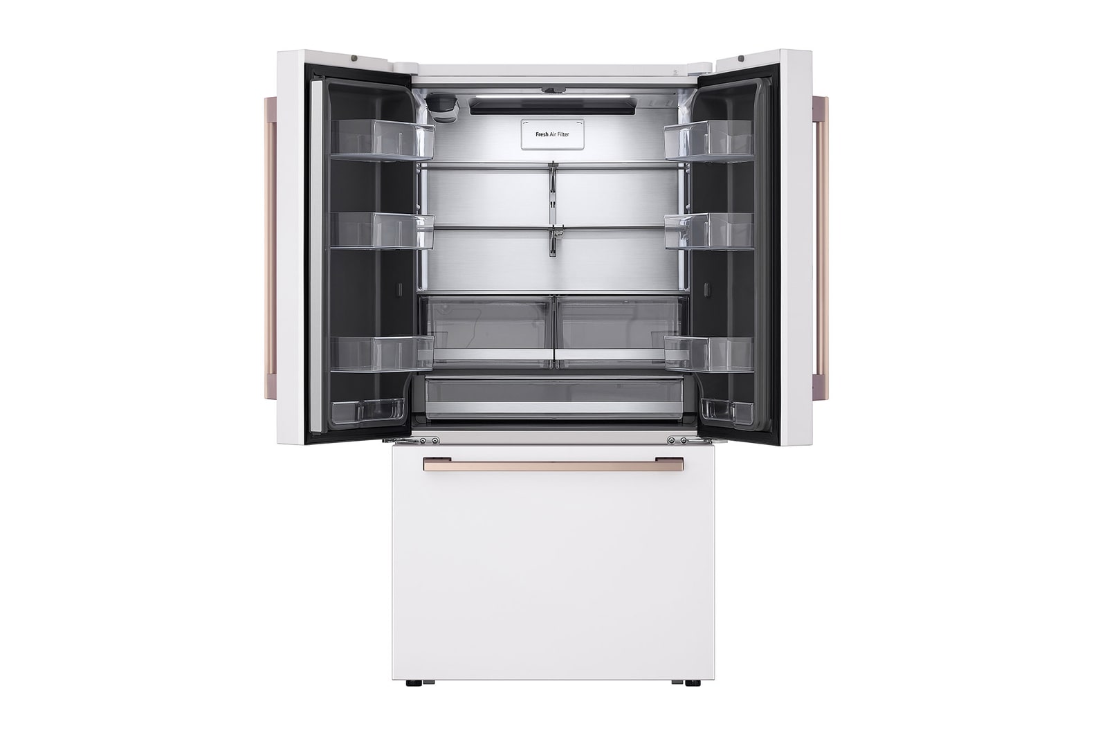 LG STUDIO 27 cu. ft. French 3-Door Counter-Depth MAX? Refrigerator with Internal Water Dispenser, SRFB27W3