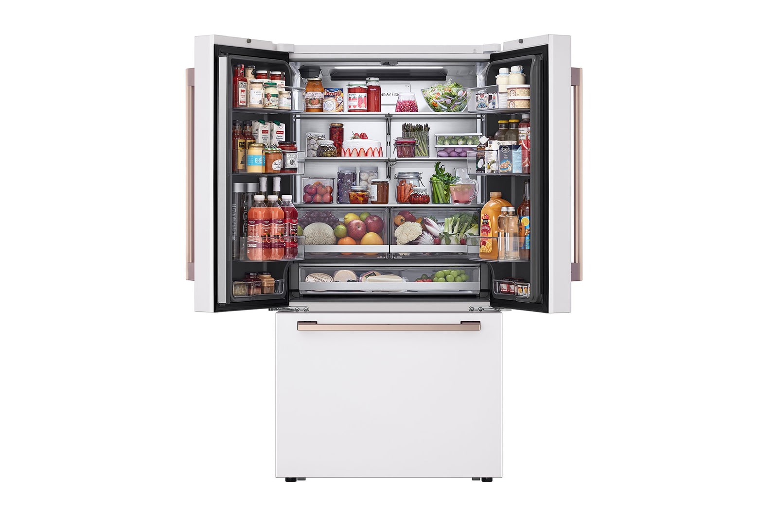 LG STUDIO 27 cu. ft. French 3-Door Counter-Depth MAX? Refrigerator with Internal Water Dispenser, SRFB27W3
