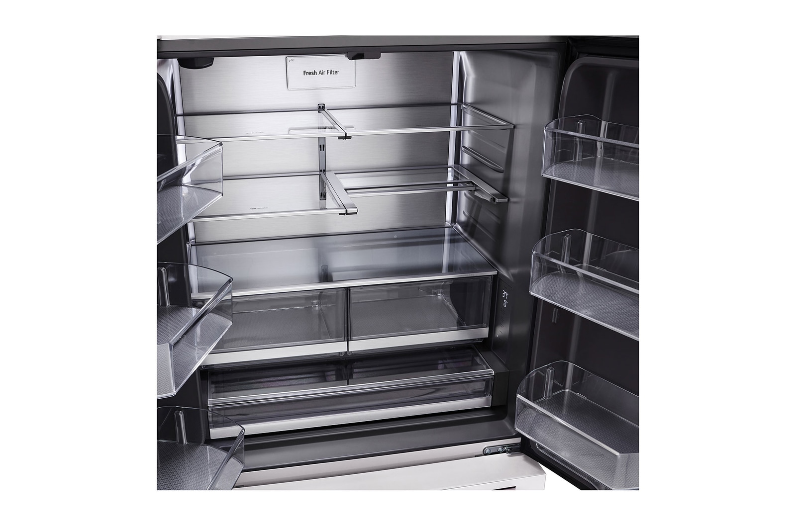 LG STUDIO 27 cu. ft. French 3-Door Counter-Depth MAX? Refrigerator with Internal Water Dispenser, SRFB27W3