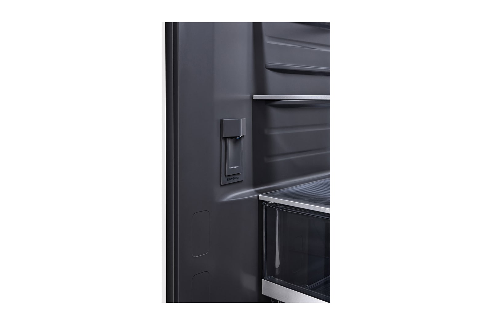 LG STUDIO 27 cu. ft. French 3-Door Counter-Depth MAX? Refrigerator with Internal Water Dispenser, SRFB27W3