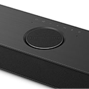 Top angled view of LG Soundbar S80TR's Center Up-Firing Channel