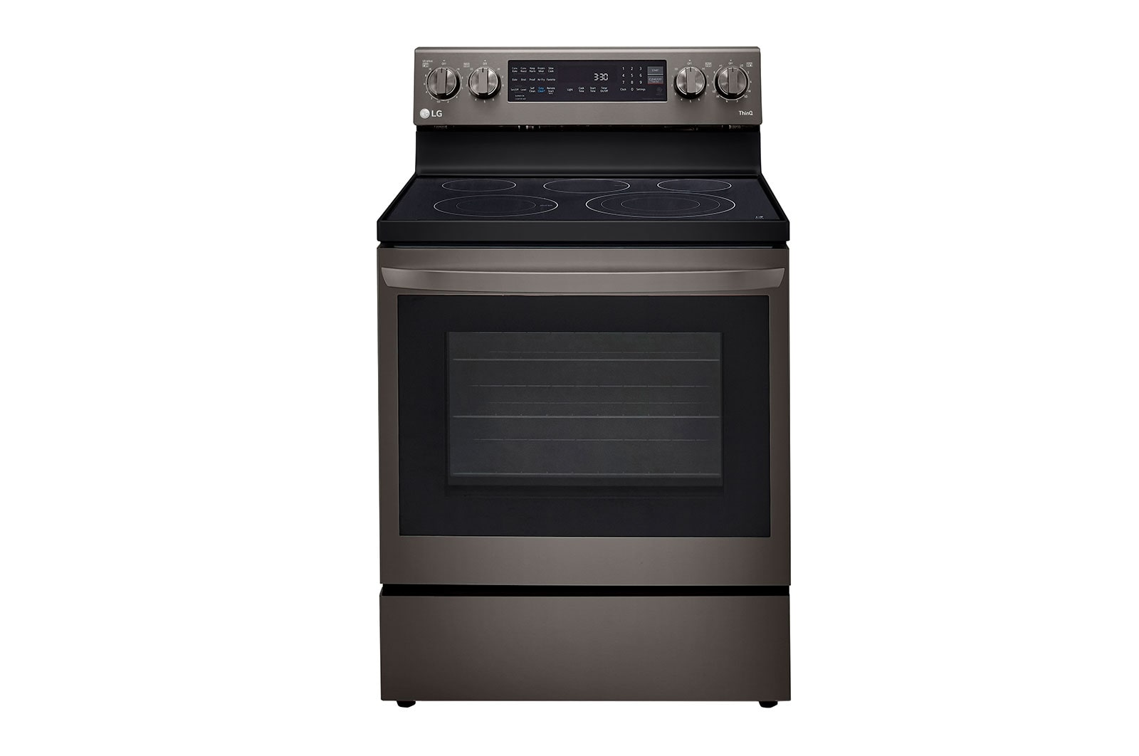 Front view of 6.3 cu.ft. Air Fry InstaView ThinQ? Electric Range LREL6325D