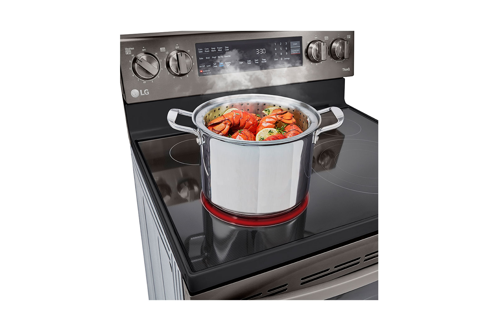 LG 6.3 cu.ft. Air Fry InstaView ThinQ? Electric Range, LREL6325D