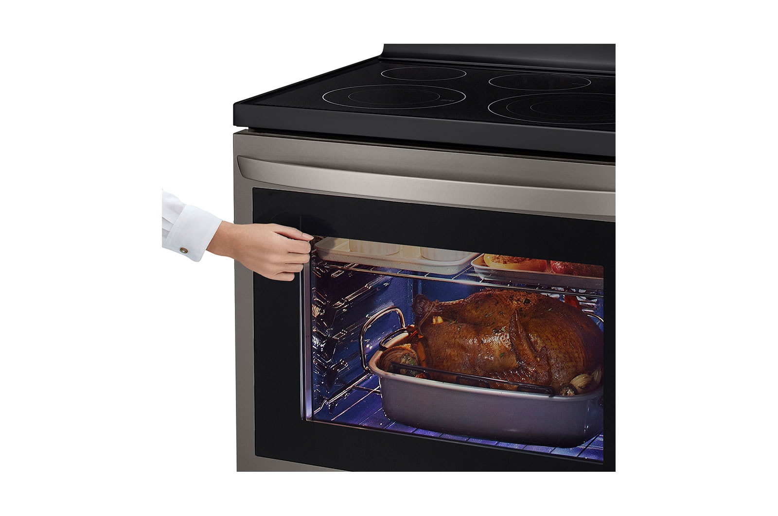 LG 6.3 cu.ft. Air Fry InstaView ThinQ? Electric Range, LREL6325D