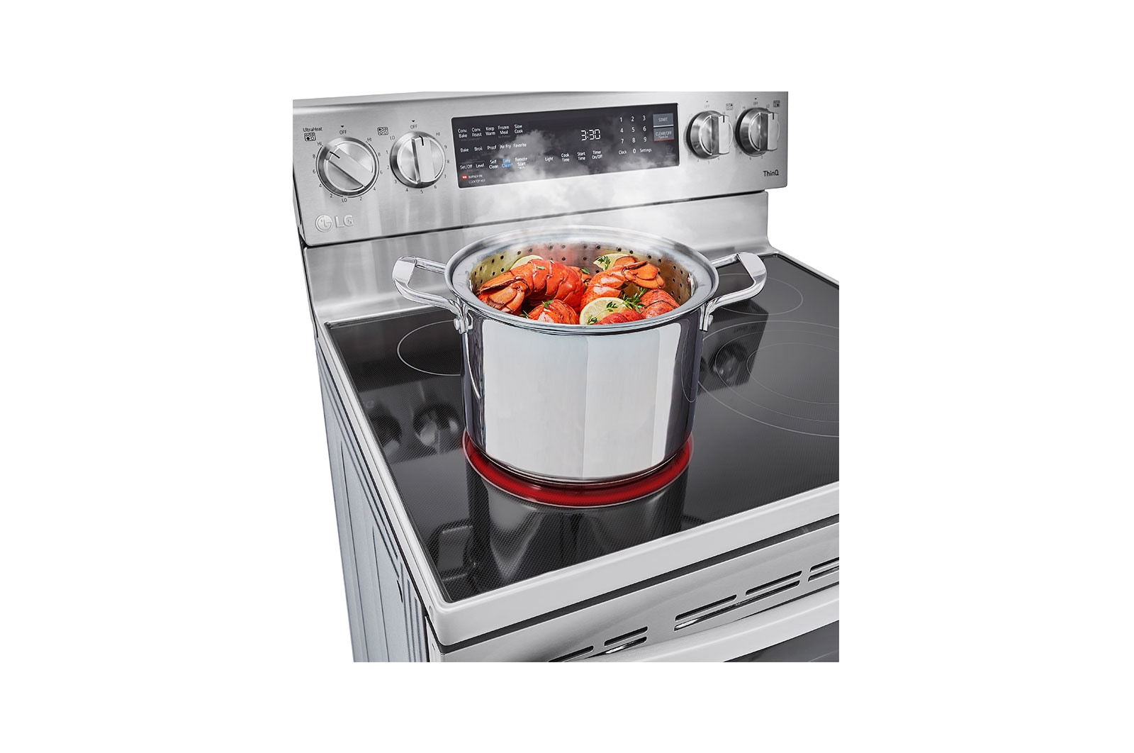 LG 6.3 cu.ft. Air Fry InstaView ThinQ? Electric Range, LREL6325F