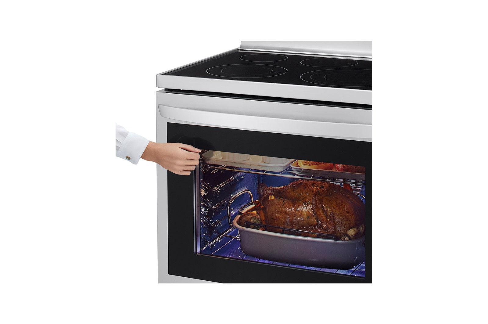 LG 6.3 cu.ft. Air Fry InstaView ThinQ? Electric Range, LREL6325F