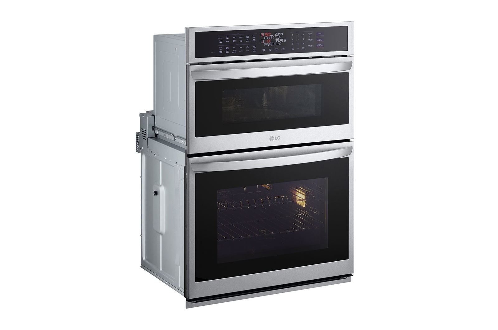 LG 1.7/4.7 cu. ft. Smart Combination Wall Oven with InstaView?, True Convection, Air Fry, and Steam Sous Vide, WCEP6427F