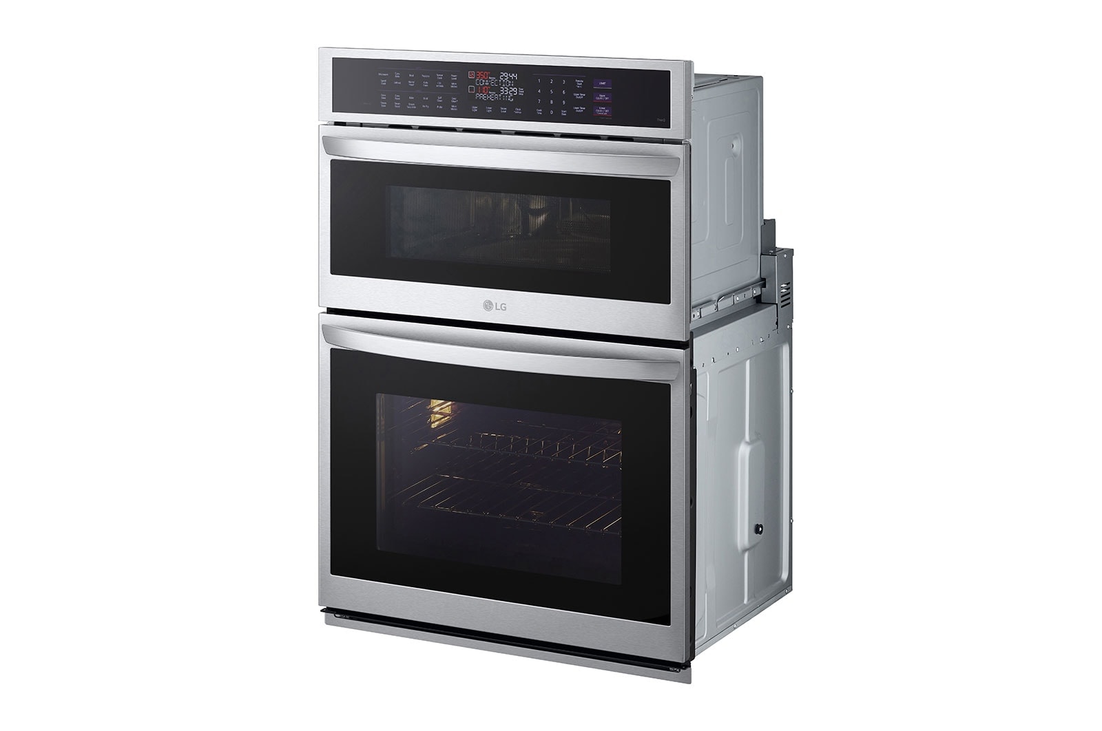 LG 1.7/4.7 cu. ft. Smart Combination Wall Oven with InstaView?, True Convection, Air Fry, and Steam Sous Vide, WCEP6427F