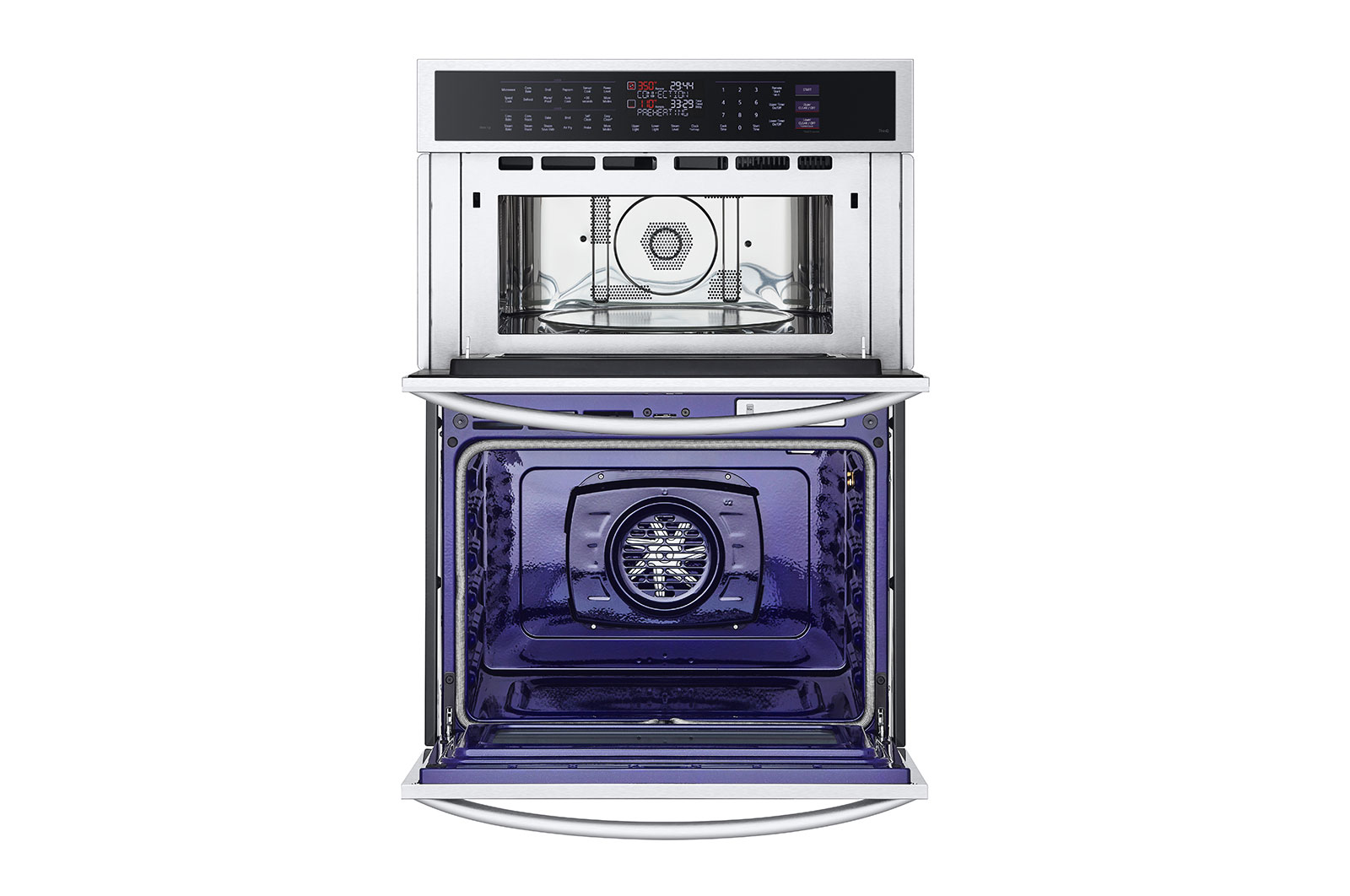 LG 1.7/4.7 cu. ft. Smart Combination Wall Oven with InstaView?, True Convection, Air Fry, and Steam Sous Vide, WCEP6427F