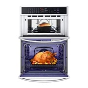 LG 1.7/4.7 cu. ft. Smart Combination Wall Oven with InstaView?, True Convection, Air Fry, and Steam Sous Vide, WCEP6427F