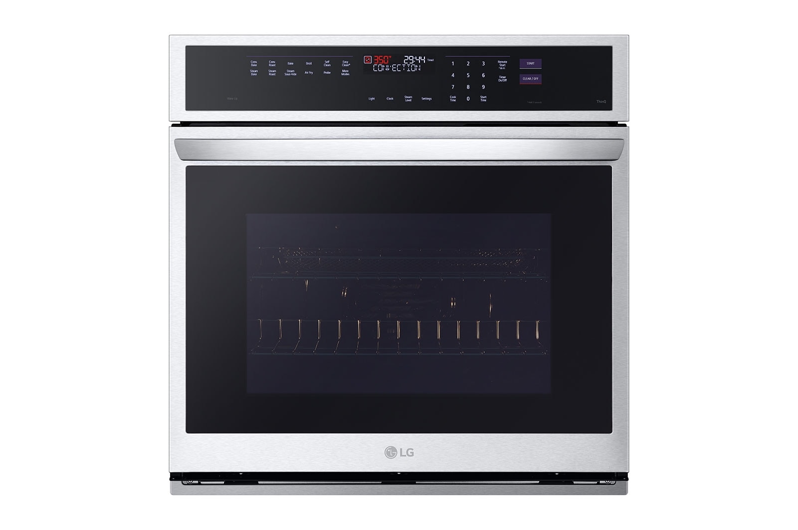 LG 4.7 cu. ft. Smart Wall Oven with InstaView?, True Convection, Air Fry, and Steam Sous Vide, WSEP4727F