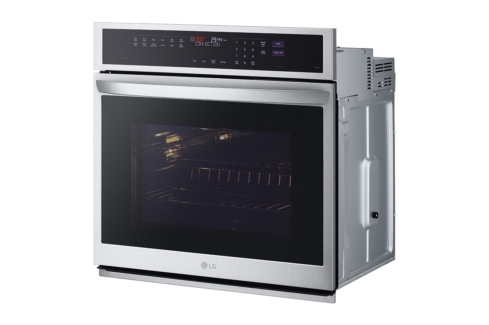 LG 4.7 cu. ft. Smart Wall Oven with InstaView?, True Convection, Air Fry, and Steam Sous Vide, WSEP4727F