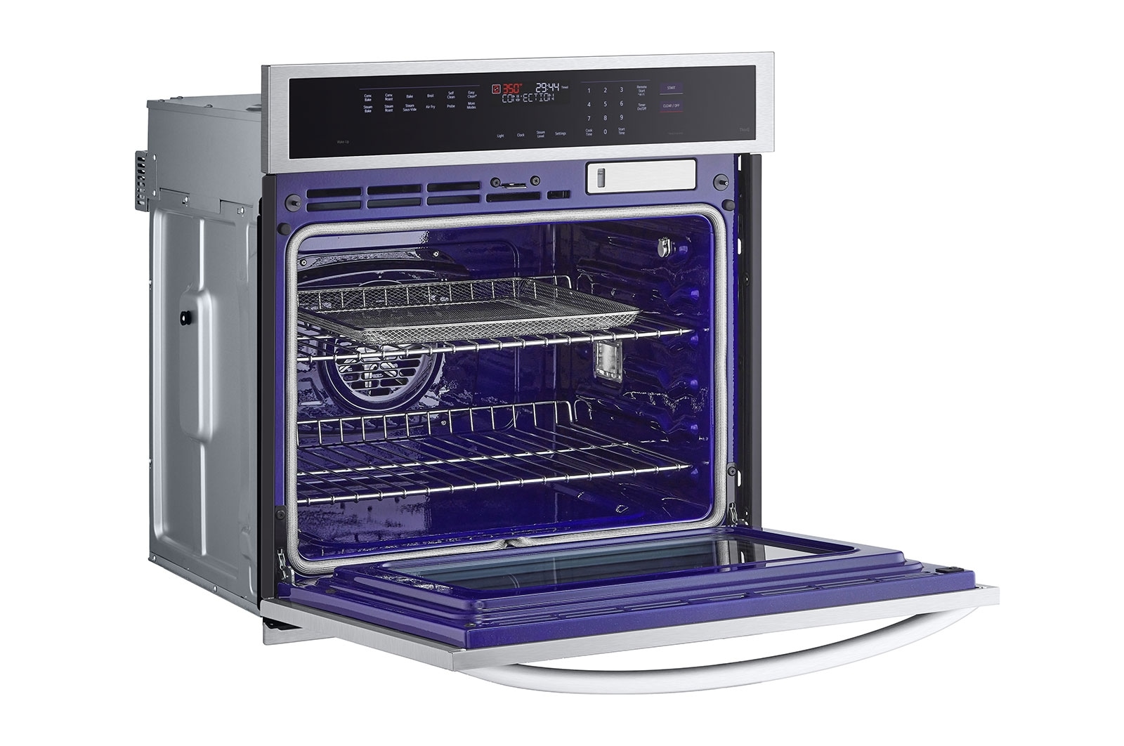 LG 4.7 cu. ft. Smart Wall Oven with InstaView?, True Convection, Air Fry, and Steam Sous Vide, WSEP4727F