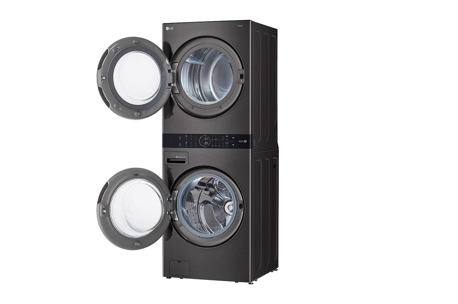 LG Single Unit Front Load LG WashTower<sup>?</sup> with Centre Control? 5.2 cu. ft. Washer and 7.4 cu. ft. Electric Dryer, WKEX200HBA