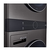 LG Single Unit Front Load LG WashTower<sup>?</sup> with Centre Control? 5.2 cu. ft. Washer and 7.4 cu. ft. Electric Dryer, WKEX200HBA