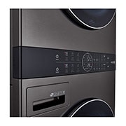 LG Single Unit Front Load LG WashTower<sup>?</sup> with Centre Control? 5.2 cu. ft. Washer and 7.4 cu. ft. Electric Dryer, WKEX200HBA