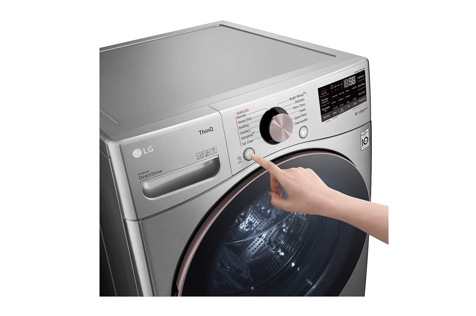 LG 5.2 cu.ft. Ultra Large Capacity Front Load Washer with AI DD?, WM3850HVA