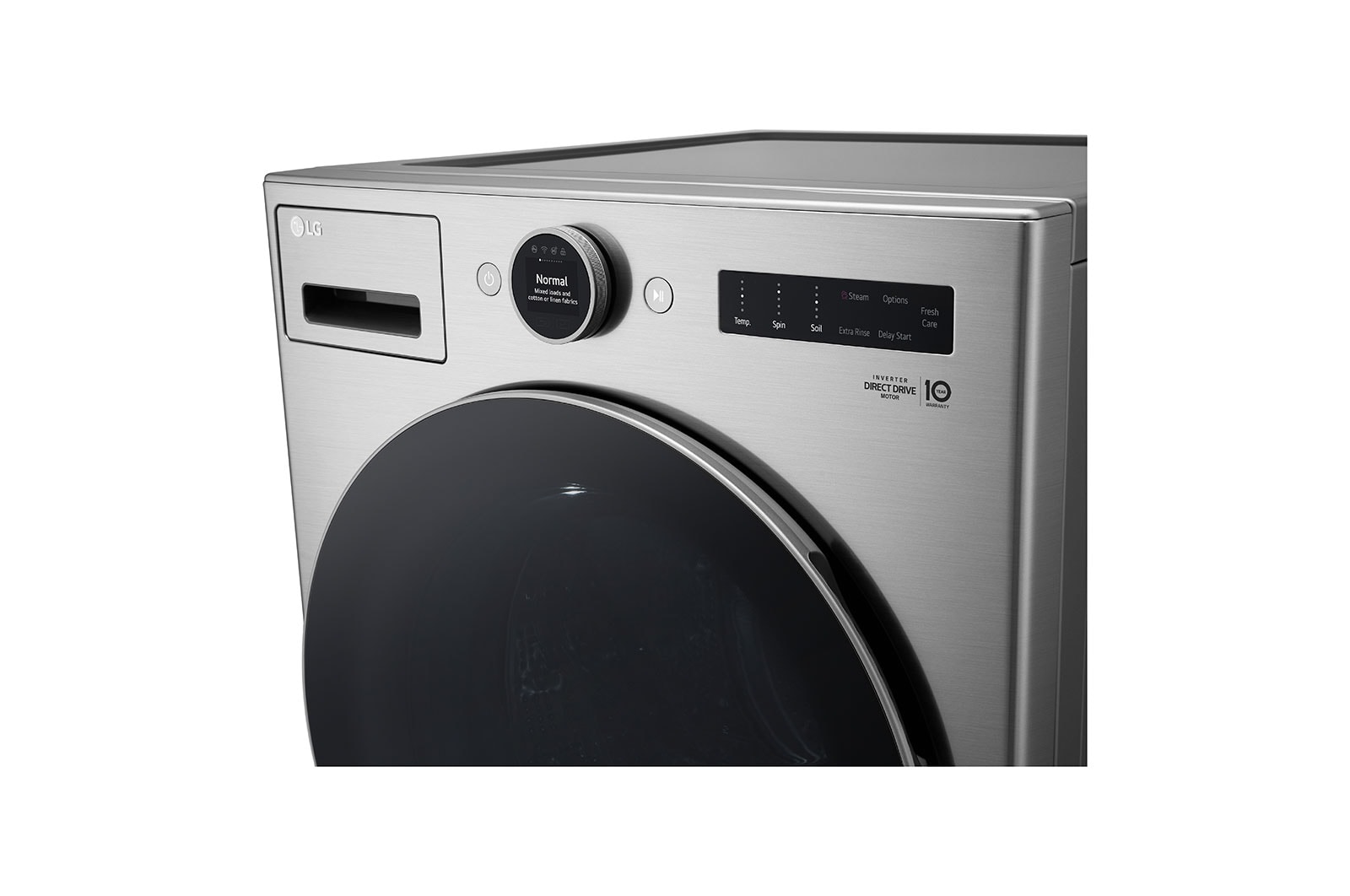 LG 5.2 cu. ft. Capacity Smart Front Load ENERGY STAR<sup>?</sup> Washer with TurboWash<sup>?</sup> 360° and AI DD<sup>?</sup> Built-In Intelligence, WM5500HVA