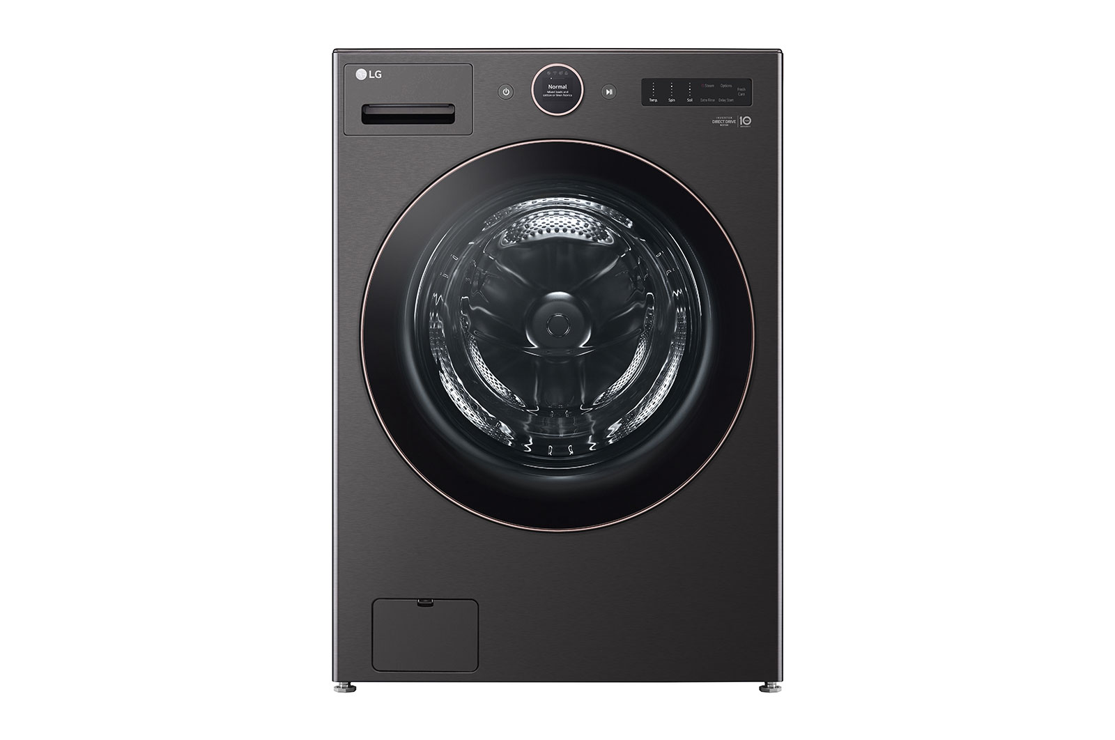 LG 5.8 cu. ft. Mega Capacity Smart Front Load ENERGY STAR<sup>?</sup> Washer with TurboWash<sup>?</sup>360° and AI DD? Built-In Intelligence, WM6500HBA