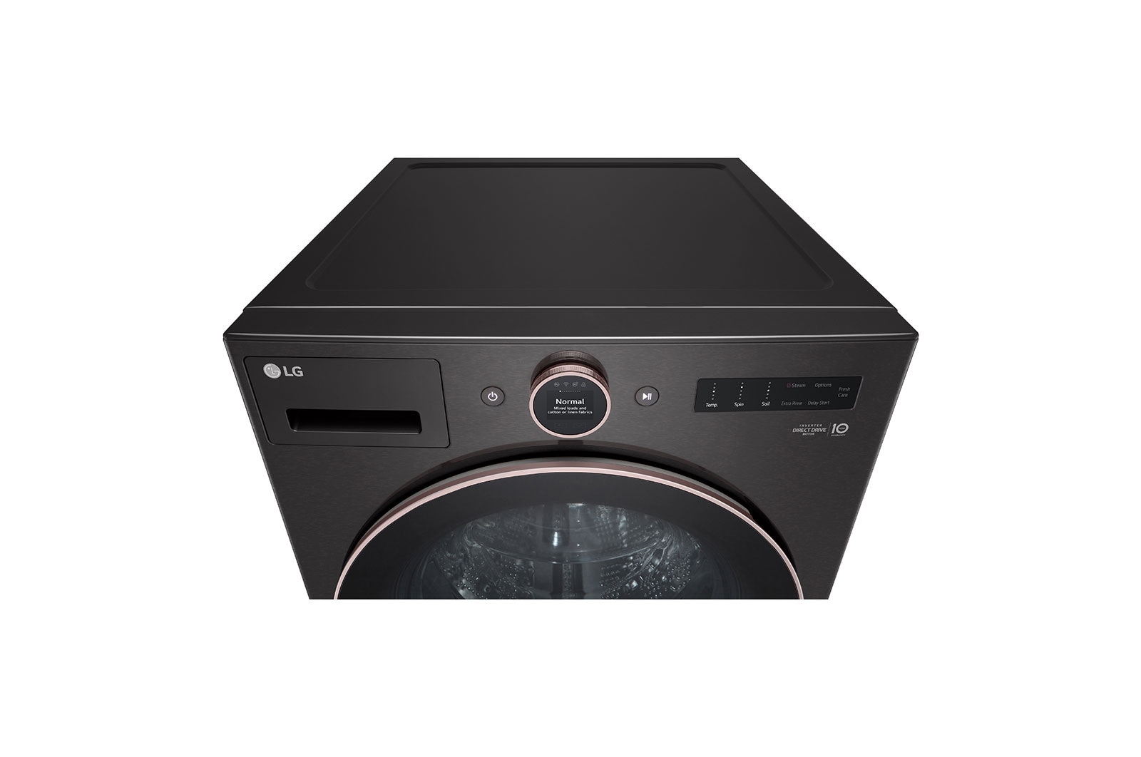 LG 5.8 cu. ft. Mega Capacity Smart Front Load ENERGY STAR<sup>?</sup> Washer with TurboWash<sup>?</sup>360° and AI DD? Built-In Intelligence, WM6500HBA