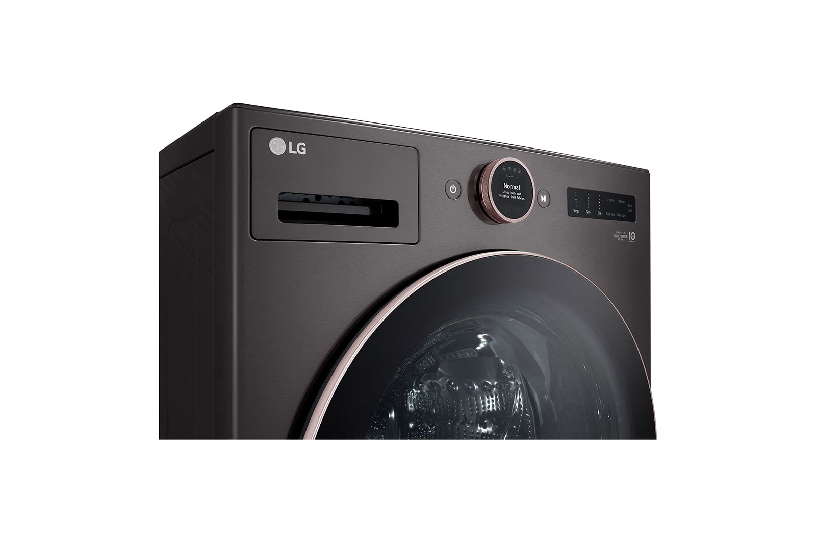 LG 5.8 cu. ft. Mega Capacity Smart Front Load ENERGY STAR<sup>?</sup> Washer with TurboWash<sup>?</sup>360° and AI DD? Built-In Intelligence, WM6500HBA