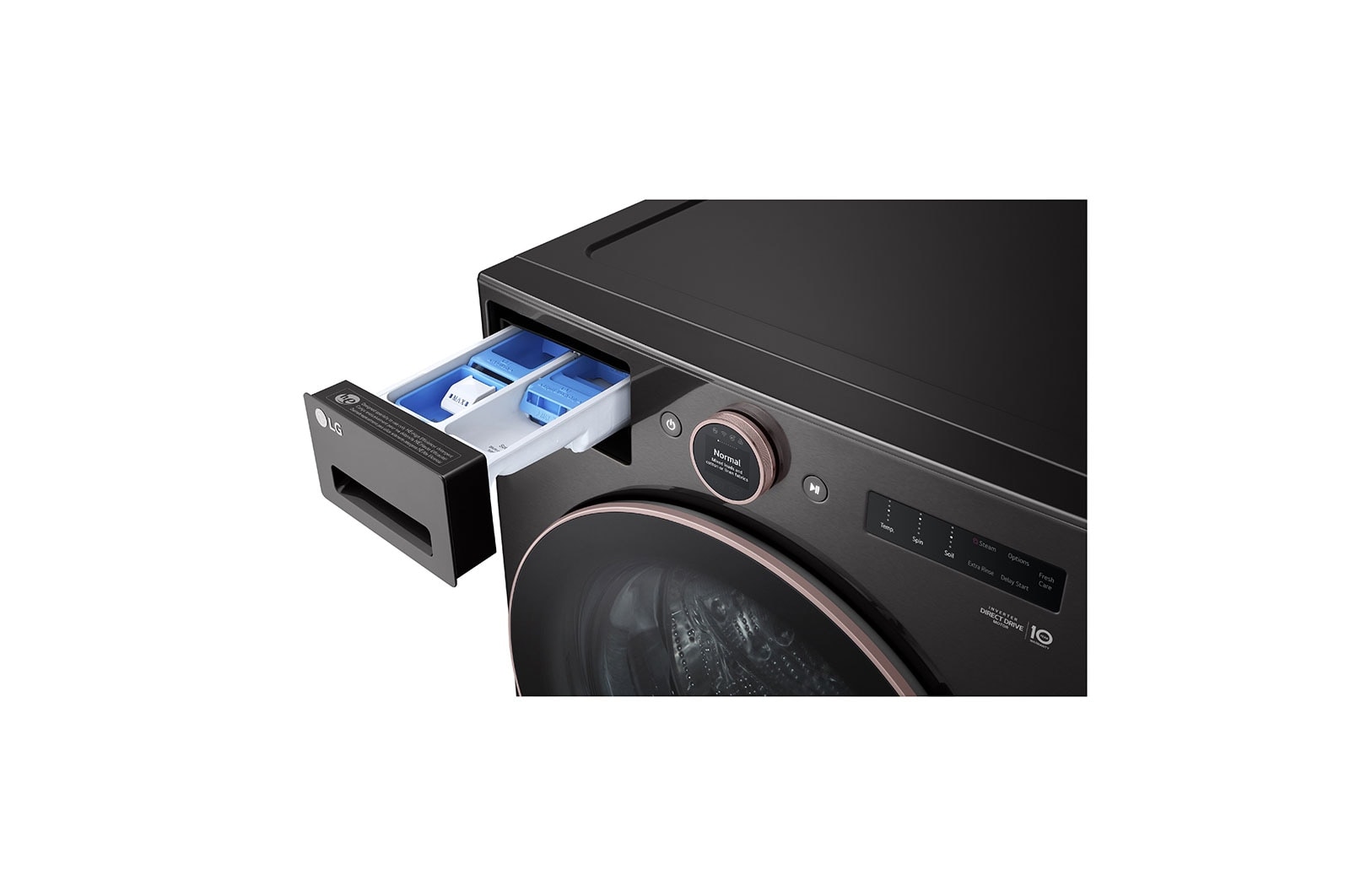 LG 5.8 cu. ft. Mega Capacity Smart Front Load ENERGY STAR<sup>?</sup> Washer with TurboWash<sup>?</sup>360° and AI DD? Built-In Intelligence, WM6500HBA
