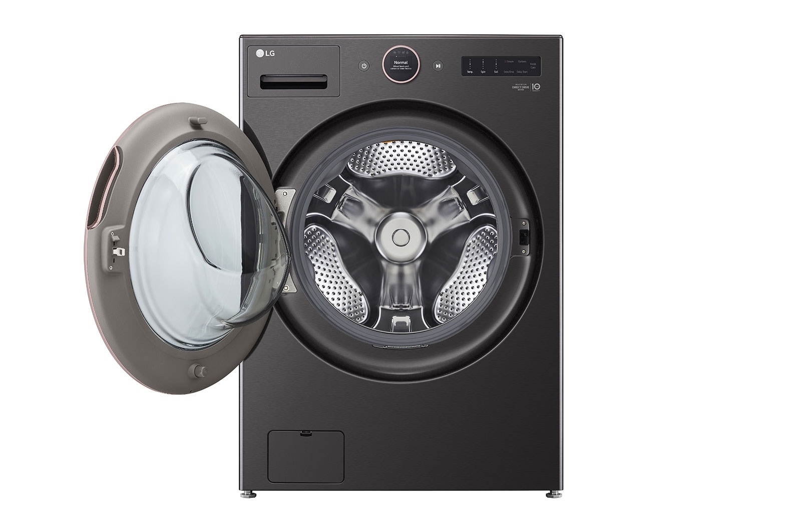 LG 5.8 cu. ft. Mega Capacity Smart Front Load ENERGY STAR<sup>?</sup> Washer with TurboWash<sup>?</sup>360° and AI DD? Built-In Intelligence, WM6500HBA