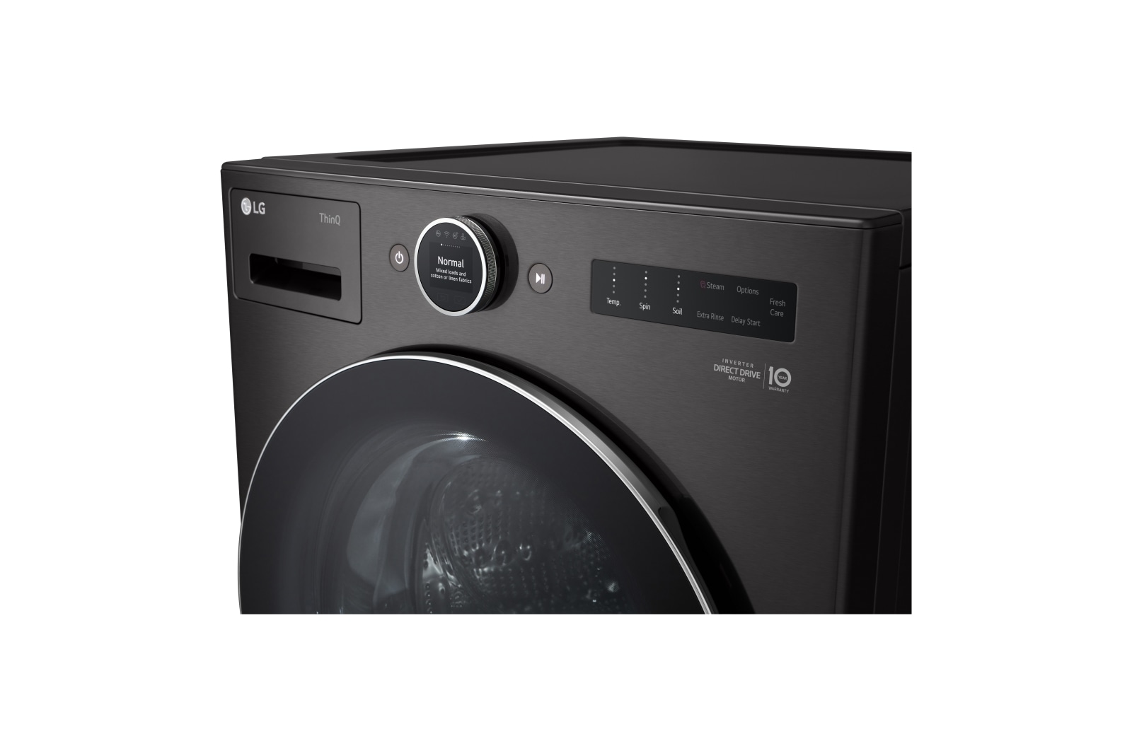 LG 5.8 cu. ft. Front Load Washer with AI DD? 2.0 and LCD Knob, WM6700HBA