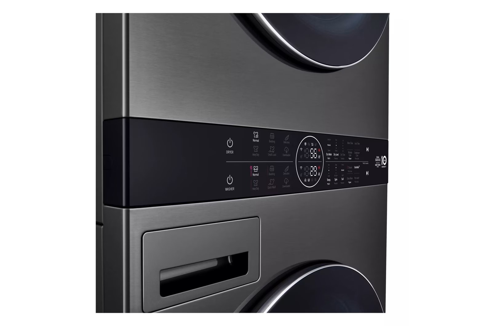 LG WashTower<sup>?</sup> with DirectDrive<sup>?</sup>Heat Pump Dryer, 5.8 cu.ft. Washer, 7.8 cu.ft. Dryer, WKHC252HBA
