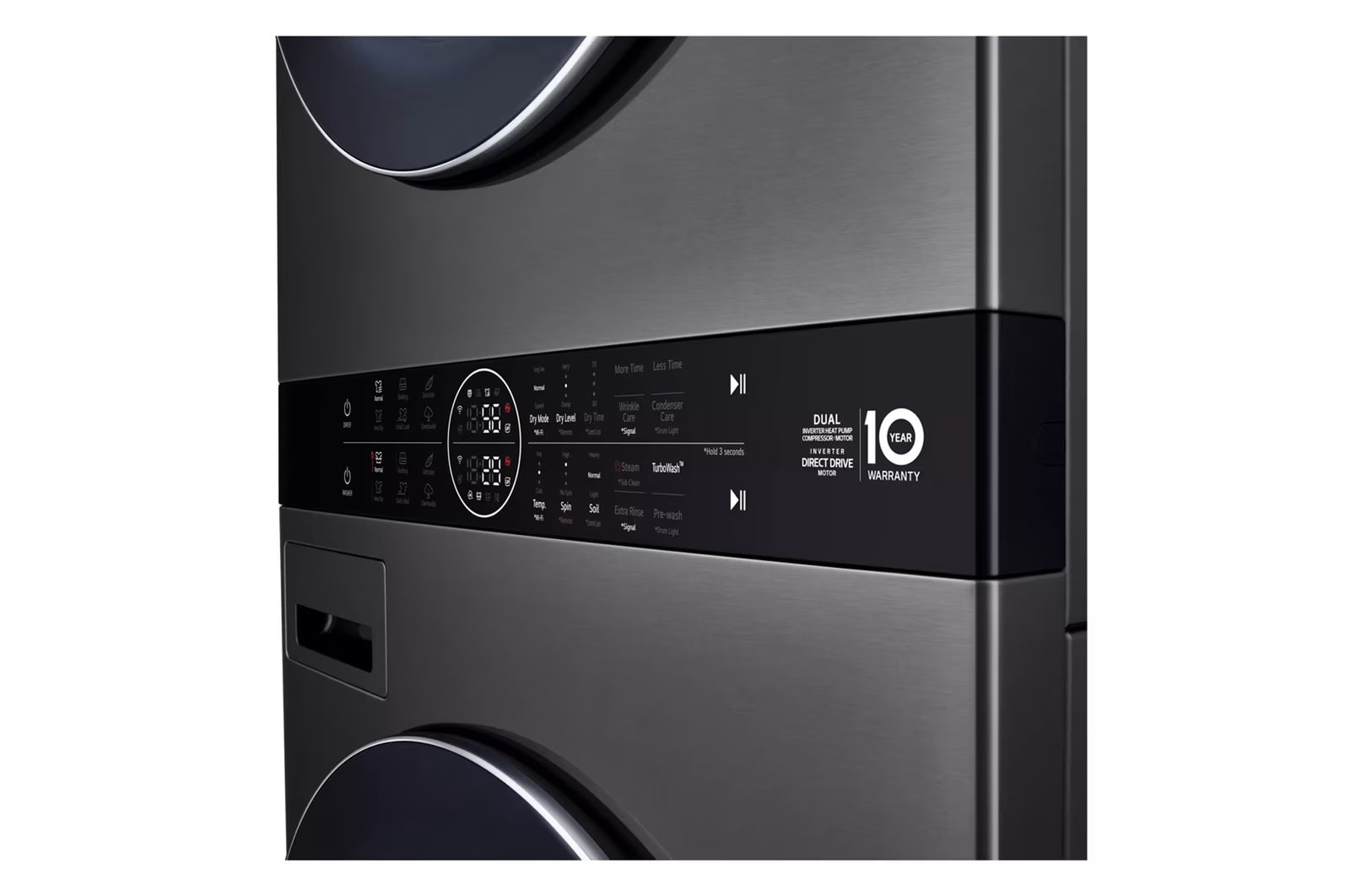 LG WashTower<sup>?</sup> with DirectDrive<sup>?</sup>Heat Pump Dryer, 5.8 cu.ft. Washer, 7.8 cu.ft. Dryer, WKHC252HBA