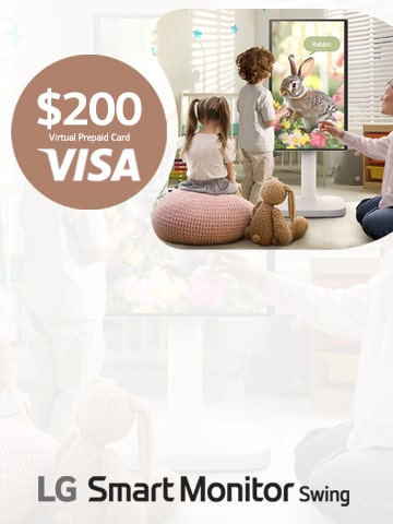 Smart Monitor Swing Pre-order Bonus: $200 Virtual VISA Prepaid Card