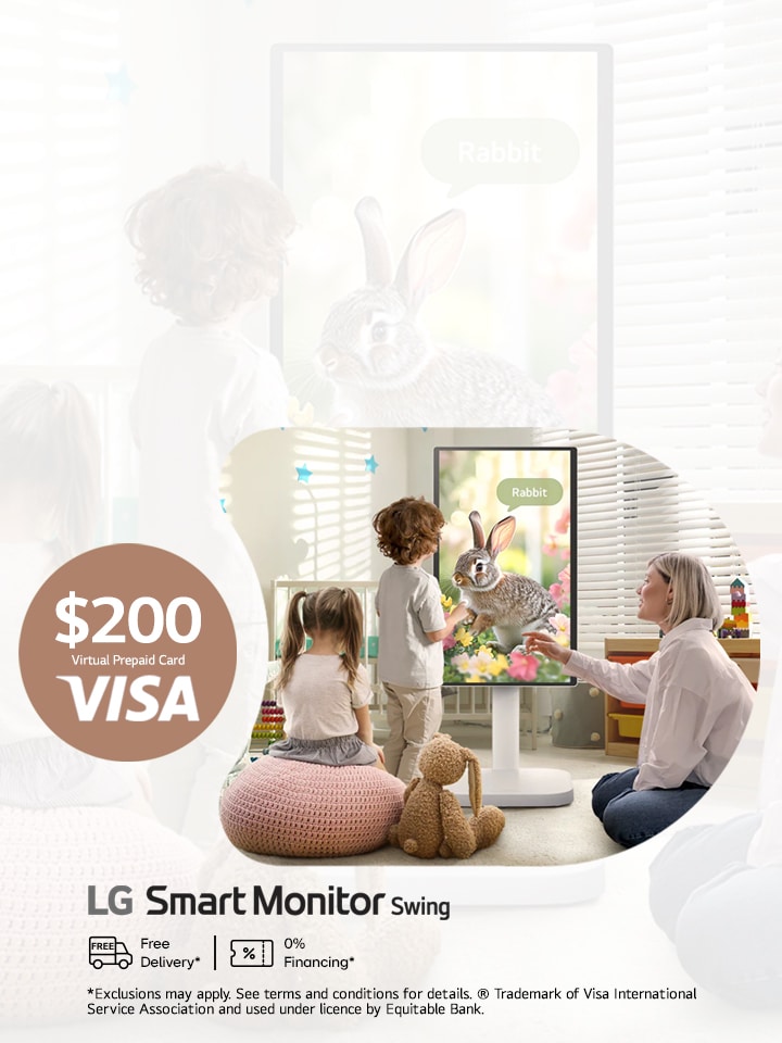 Smart Monitor Swing Pre-order Bonus: $200 Virtual VISA Prepaid Card