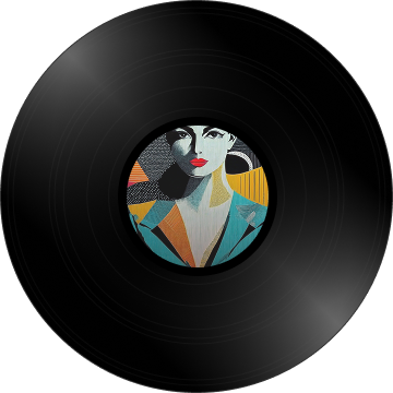 The LP image of My Dad, My Hero, created by Cam through AI.