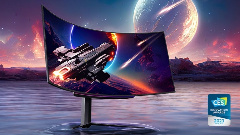 45GR95QE , 45'' UltraGear? OLED Curved Gaming Monitor, 240Hz, 0.03ms (GtG), WQHD