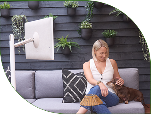 Create your own space and relax comfortably with LG StanbyME.