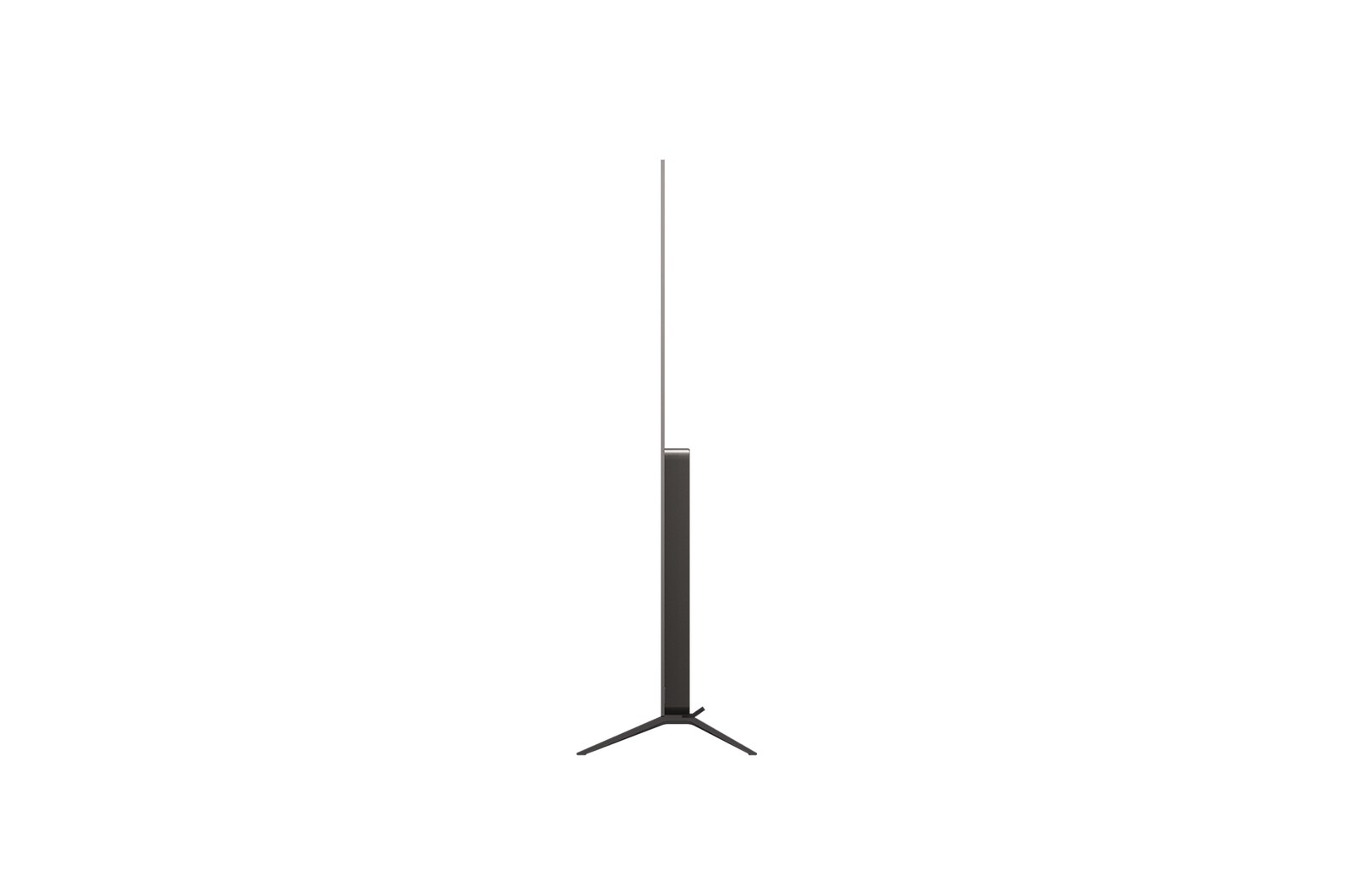 Vue latérale du téléviseur Smart LG OLED AI B5 4K.