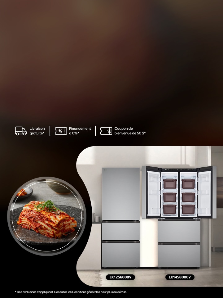 Perfectionnez votre Kimjang avec jusqu’à 500 $ de rabais sur le réfrigérateur LG pour kimchi et aliments spécialisés