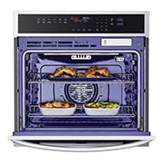 LG Four mural intelligent de 4,7?pi3 avec technologie InstaView<sup>MD</sup>, convection véritable, Air?Fry et Vapeur?Sous?Vide, WSEP4727F