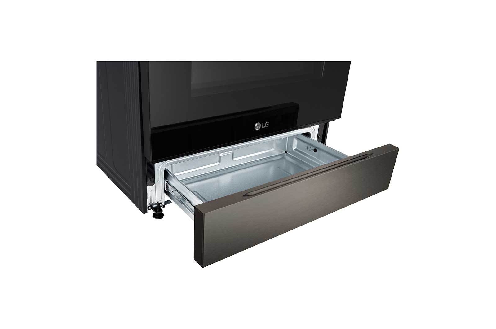 LG Cuisinière encastrable électrique intelligente de 6,3 pi3 en acier inoxydable noir équipé du Wi-Fi, d’une convection par ventilateur et de la technologie Air Fry et EasyClean<sup>MD</sup>., LSEL6333D
