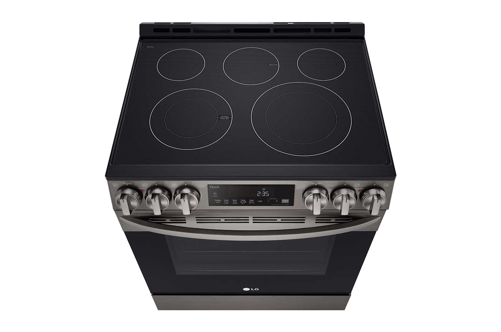 LG Cuisinière encastrable électrique intelligente de 6,3 pi3 en acier inoxydable noir équipé du Wi-Fi, d’une convection par ventilateur et de la technologie Air Fry et EasyClean<sup>MD</sup>., LSEL6333D