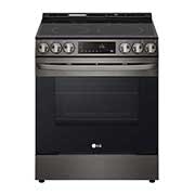 LG Cuisinière encastrable électrique intelligente de 6,3 pi3 en acier inoxydable noir équipé du Wi-Fi, d’une convection par ventilateur et de la technologie Air Fry et EasyClean<sup>MD</sup>., LSEL6333D