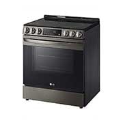 LG Cuisinière encastrable électrique intelligente de 6,3 pi3 en acier inoxydable noir équipé du Wi-Fi, d’une convection par ventilateur et de la technologie Air Fry et EasyClean<sup>MD</sup>., LSEL6333D