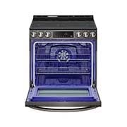 LG Cuisinière encastrable électrique intelligente de 6,3 pi3 en acier inoxydable noir équipé du Wi-Fi, d’une convection par ventilateur et de la technologie Air Fry et EasyClean<sup>MD</sup>., LSEL6333D