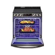 LG Cuisinière encastrable électrique intelligente de 6,3 pi3 en acier inoxydable noir équipé du Wi-Fi, d’une convection par ventilateur et de la technologie Air Fry et EasyClean<sup>MD</sup>., LSEL6333D