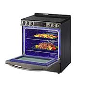 LG Cuisinière encastrable électrique intelligente de 6,3 pi3 en acier inoxydable noir équipé du Wi-Fi, d’une convection par ventilateur et de la technologie Air Fry et EasyClean<sup>MD</sup>., LSEL6333D
