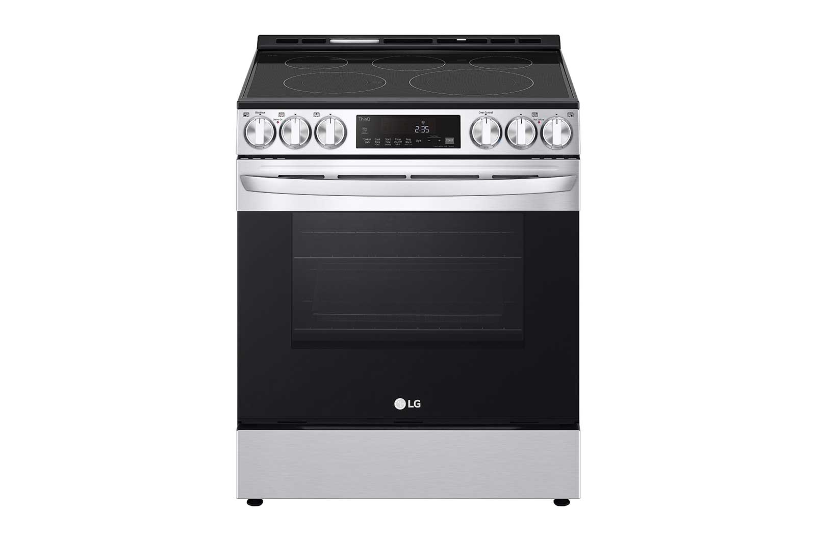LG Cuisinière encastrable électrique intelligente de 6,3 pi3 en acier inoxydable équipé du Wi-Fi, d’une convection par ventilateur et de la technologie Air Fry et EasyClean<sup>MD</sup>., LSEL6333F