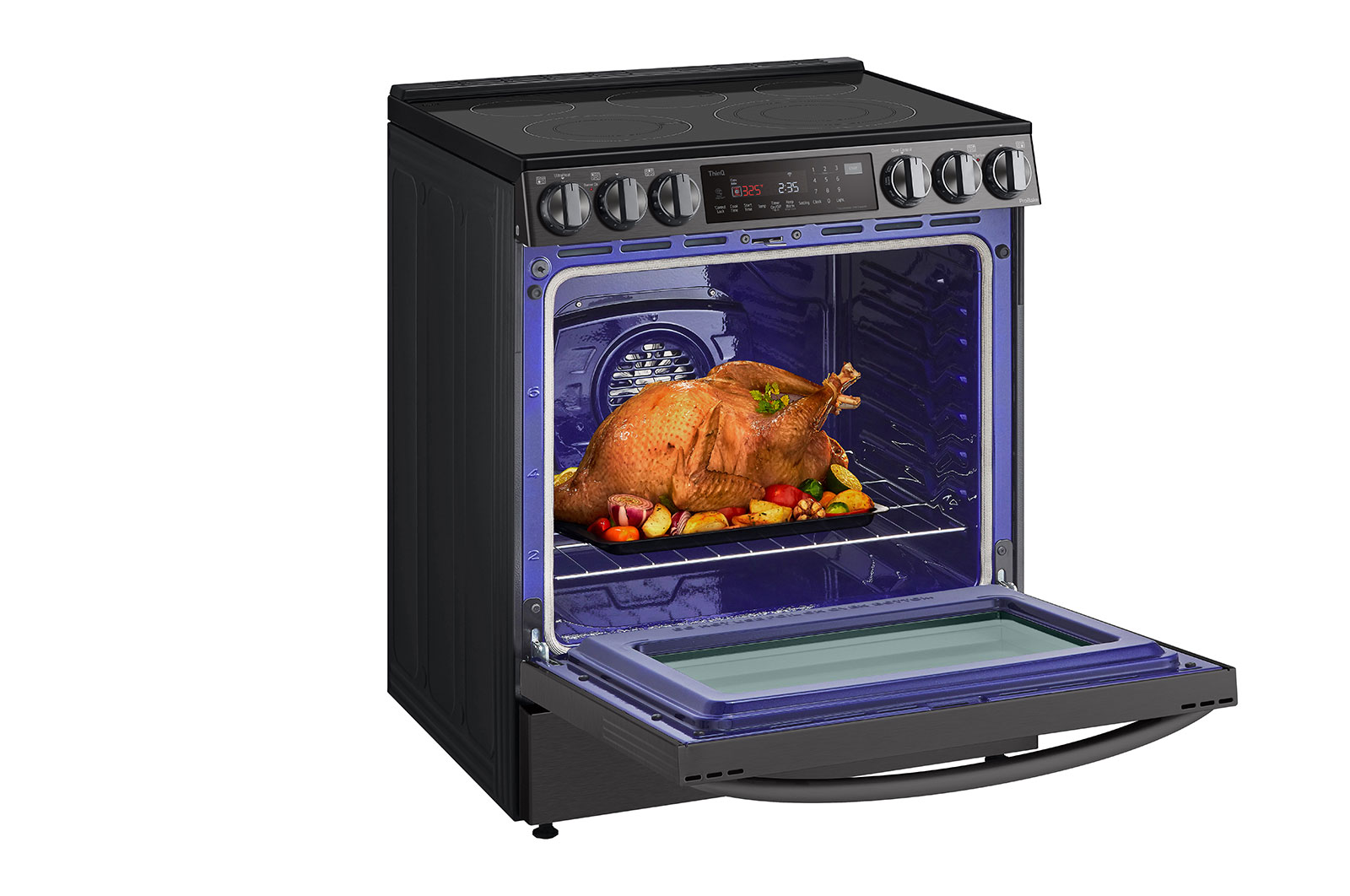 LG Cuisinière électrique intelligente encastrable de 6,3 pi3 avec Wi-Fi, technologie ProBake Convection<sup>MD</sup>, InstaView<sup>MC</sup> et AirFry , LSEL6335D