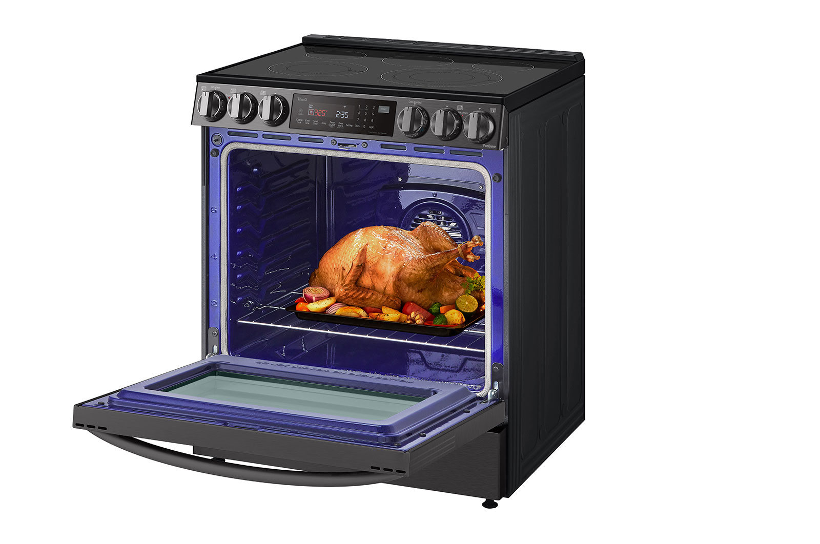 LG Cuisinière électrique intelligente encastrable de 6,3 pi3 avec Wi-Fi, technologie ProBake Convection<sup>MD</sup>, InstaView<sup>MC</sup> et AirFry , LSEL6335D