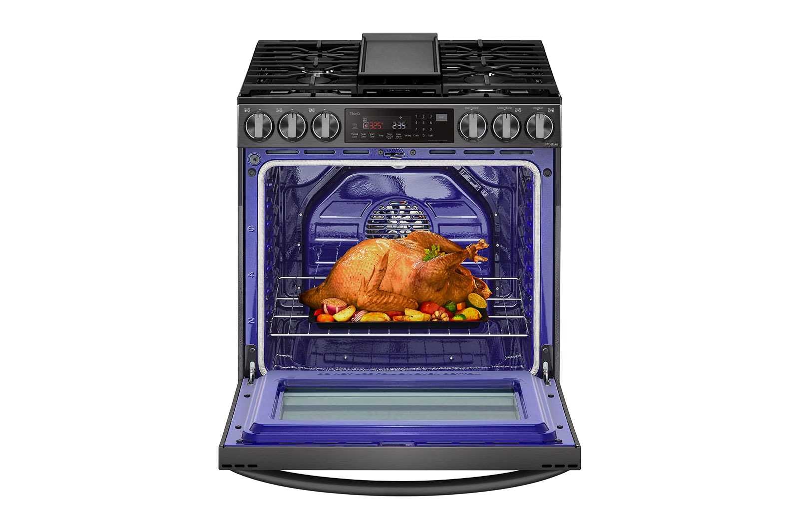 LG Cuisinière au gaz intelligente encastrable de 6,3 pi3 avec Wi-Fi, technologie ProBake Convection<sup>MD</sup>, InstaView<sup>MC</sup> et AirFry, LSGL6335D